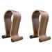 2X Wooden Headset Holder Universal Earphone Hanger Holder for Gaming Headsets & DJ Studio Headphones Rack