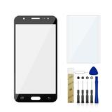 For MetroPCS Samsung Galaxy J7 SM-J700T1 Replacement Front Outer Glass Lens Screen Tool Black