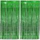 Haobase 2 Pack 3.28 Ft x 6.56 Ft Tinsel Foil Fringe Curtains Metallic Foil Curtains Party Photo Backdrop for Wedding Birthday Party Baby Shower Graduation Decorations