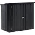 Uniprodo - Abri de jardin en métal Abri de jardin métal Verrouillable 145 x 86 x 135 cm - Noir