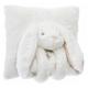 Atmosphera - Coussin & Plaid pour Enfant Lapin 33x33cm Blanc