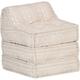 Décoshop26 - Coussin de sol pouf modulaire chaise longue en tissu beige 60x70x76 cm - Beige