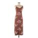 Forever 21 Casual Dress - Maxi: Brown Floral Dresses - Women's Size Medium