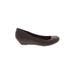 Rocket Dog Flats: Slip-on Wedge Classic Brown Print Shoes - Women's Size 10 - Round Toe