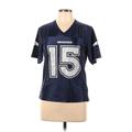 NFL Short Sleeve Jersey: Blue Tops - Women's Size Large