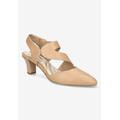 Extra Wide Width Women's Venue Pumps by Easy Street in Nude (Size 11 WW)