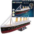 Revell RMS Titanic LED Edition 3D Puzzle | Detailgetreue Nachbildung des legendären Schiffs | Historisches Sammlerstück | Atmosphärische LED-Beleuchtung | Teileanzahl 266 | Ab 10 Jahren