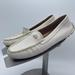 Coach Shoes | Coach Amber Pebble Grain Leather Chalk Loafer Size 6 | Color: White | Size: 6
