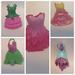 Disney Toys | Disney Fairy Dress For Doll Lot Of 5 Rubber 2000's | Color: Green/Purple | Size: Osg