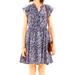 Madewell Dresses | Madewell Womans 100% Silk Floral Dress Size 10 | Color: Blue/White | Size: 10