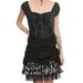 Disney Dresses | Hot Topic The Nightmare Before Christmas Pinstripe Lace-Up Dress Sz Xl | Color: Black/White | Size: Xlj