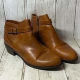 American Eagle Outfitters Shoes | American Eagle Womens Brown Ankle Boots Booties Size 8.5 Side Zip | Color: Brown | Size: 8.5