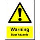 BULK PACK 5x - 300mm x 225mm Dust Hazard Sign [5 x Plastic Signs]