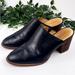 Madewell Shoes | Madewell The Harper Mule Stacked Heels In True Black Size 8 | Color: Black | Size: 8