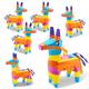 6 Pack Cinco De Mayo 5.5" x 7.5" Donkey Pinata Rainbow Candy Pinata Box Fiesta Party Decorations Mexican Fiesta Taco Party Supplies Luau Event Photo Props
