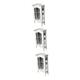 HEMOTON 3pcs Furniture Cabinet Pearlescent Blush Decor Lip Gloss Model House Mini Wooden White