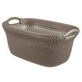 CURVER Knit Laundry Basket Brown