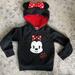 Disney Shirts & Tops | Disney Minnie Mouse Hoodie | Color: Gray/Red | Size: 3tg