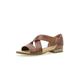 Gabor Sweetly peanut brown smooth leather, heel in slip on sandals (Peanut Brown, UK Footwear Size System, Adult, Women, Numeric, Medium, 4.5)