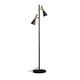 QIByING Standing Tall Lamps Adjustable LED Floor Lamp Home Living Room Bedroom Study Decoration Marble Base Standing Light Reading Light (Color : Nero, Size : 27 * 154cm)