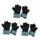 POPETPOP 3 Pairs Weightlifting Half Gloves Bike Gloves Biking Gloves Tension Pull up Bar Gloves for Trainging Sports Outdoor Gloves Cycling Gloves Gym Lengthen Fitness Training Gloves