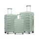 Somago Traveling Luggage Sets 3 Piece ABS Hardside Lightweight 20" 24" 28" Suitcase Set with 4 Wheels Dry Wet Pocket TSA Lock YKK Zipper Wire Drawing Process, Matcha Green, 20"/24"/28"