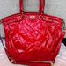 Coach Bags | Coach Madison Lindsey Red Diagonal Pleated Patent Leather Shoulder Bag Like New | Color: Pink/Red | Size: Os