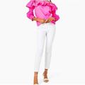 Lilly Pulitzer Pants & Jumpsuits | Lilly Pulitzer Worth Skinny Pants Pearl Embellished White Jeans Womens 12 000667 | Color: White | Size: 12