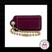 Coach Accessories | 2" Med Coach Magenta Pink Patent Leather Brass Fob Bag Charm Keychain Hang Tag | Color: Pink/Purple | Size: Os