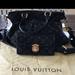 Louis Vuitton Bags | Louis Vuitton Excellent Condition Wallet Bag Outside Wallet Is Leather Inside | Color: Black | Size: Os