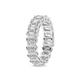 Friendly Diamonds Emerald & Oval Shape Lab Grown Diamond Jayla Eternity Ring For Women | 4 CT TW IGI Certified Platinum | FG-VS Quality Eternity Ring Size 6.5