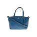 Coach Factory Leather Satchel: Blue Bags