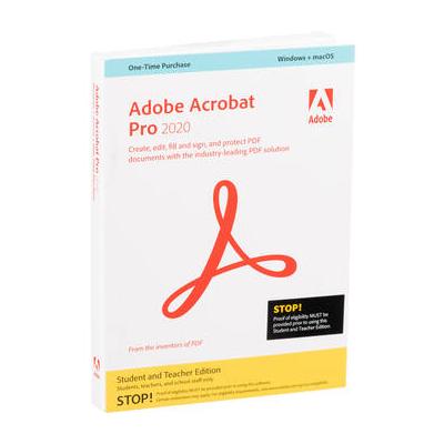 Adobe Acrobat Pro Student / Teacher Edition 2020 (Windows/Mac, DVD) 65311360