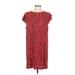 Vince Camuto Casual Dress - Shift: Red Leopard Print Dresses - Women's Size Large