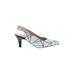 Beacon Heels: Pumps Stilleto Cocktail Party White Shoes - Women's Size 9 - Almond Toe