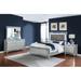 Alma Gunnison 4-piece California King Bedroom Set w/ LED Lighting Silver Metallic Upholstered in Brown/Gray | 62.5 H x 63.25 D in | Wayfair