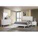 Alma Janelle 4-piece Eastern King Bedroom Set White Wood in Brown/White | 53.25 H x 79.25 D in | Wayfair Retsaoc 223651KW-S4