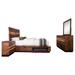 Alma Winslow 4-piece Eastern King Bedroom Set Smokey Walnut Wood in Brown | 53.5 H x 72.5 D in | Wayfair Retsaoc 223250SQ-S4