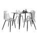 Carson Carrington Barton 5-Piece Clear Acrylic Rectangular Dining Set