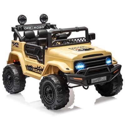 Kids Ride On Truck Car w/Parent Remote Control, 12V Power Wheel Electric Car for Kids