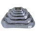 Tucker Murphy Pet™ Goncalves Bolster Dog Bed Polyester/Fleece in Gray | 22.8 W x 17.7 D in | Wayfair 6F869F64FB11471DAD28188EF53ABB02