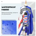 Blue Barbershop Hairdressing Cape for Hairstylist New Barber Capes for Men Workwear Apron Salon Hair