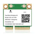 1200Mbps Bluetooth 4.2 Wifi Card Mini PCI-E Wifi Card MC-AC7265 Wireless Network Card 7265 802.11Ac