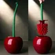 Red Toilet brush toilet holder bathroom accessories Creative Lovely Cherry Shape Lavatory Brush