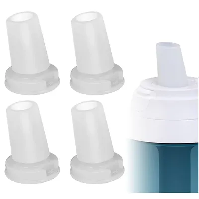4 pcs Water Bottle Mouthpiece Replacement for Brita Water Bottle, Silicone Water Bottle Bite Valve Replacement Parts Compatible