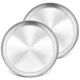 10 Inch Pizza Pan Set of 2 Stainless Steel Pizza Round Baking Trays Crisper Oven Pan for Baking