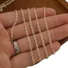 6 Feet 14K Gold Filled Cable Chain For Custom Jewelry Making Unfinished Bulk Flat O Chain 1.0mm
