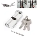 Door Lock Cylinder Thumb Turn Cylinder Door Lock UPVC Anti-Pick 35/35 With 3 Keys 1 Screw Security