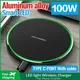 100W Wireless Charger pad for iPhone 14 13 12 15 Pro Max XS 8 Samsung Xiaomi Phone Chargers