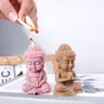Meditazione forma di Buddha stampo in Silicone fai da te 3D meditazione Chanting statua di Buddha
